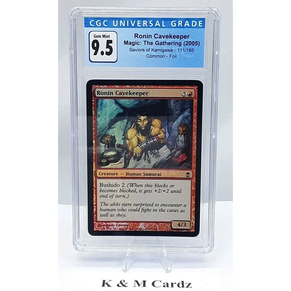 MTG - Saviors of Kamigawa - Ronin Cavekeeper - Foil - Graded - CGC 9.5